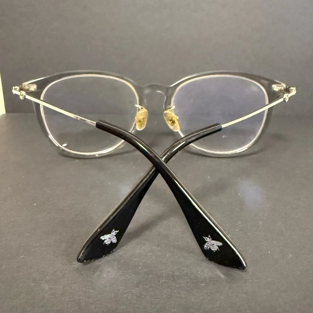 Gucci Bee Clear Crystal Eyeglass Frames
